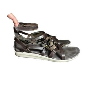 Merrell Women's Kalari Shaw Mid Sandal size 10 Brown Bracken comfort leather